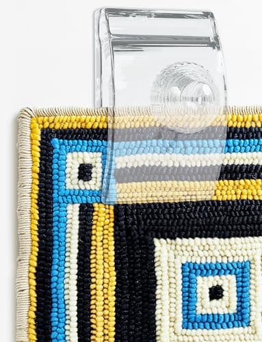 Quiltera® Tapestry Hangers, 4 Quilt Hangers for Wall for Display, Clips for Rug and Blanket, Wall Clips for Hanging, Quilt Rack Clamps (4 pcs, Transparent)