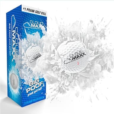 Laughing Smith Prank Golf Balls - Funny Exploding Golf Ball Trick - Gag Golfing Gifts for Men Women Kids - Fun Joke Novelty Golf Lovers Gift Cool Golf Accessories - Prankster Stuff for Adults - 3 Pack