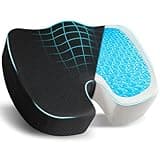 EcoNour Office Chair Seat Cushion for Sciatica Pain & Pressure Relief | Gel & Memory Foam Coccyx Seat Cushion for Tailbone & Lower Back Pain | Orthopedic Ergonomic Butt Pillow Seat Cushions