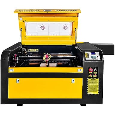 CO2 Laser Engraver 60W, 24" x 16" Laser Cutter Machine with 2-Way Pass Air Assist, Fashionable Color,Digital Control for Wood Acrylic Fabric More