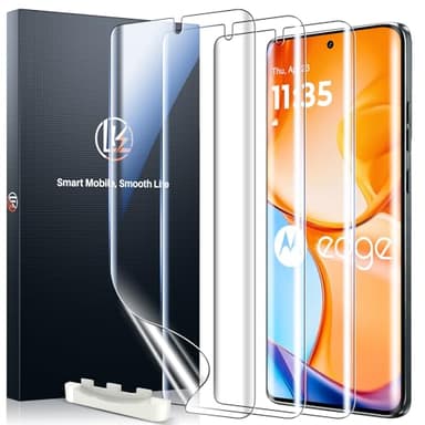 LK 3 Pack for Motorola Edge 2025 Screen Protector, Premium Soft TPU (Not Glass), Self-Healing, Full Coverage, Touch Sensitive, Anti-Fingerprint, HD Clear Screen Protector for Moto Edge 2025