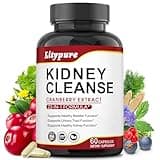 Litypure 23-in-1 Kidney Cleanse Detox & Repair with 50:1 Cranberry Extract | Botanical Formula for Urinary Tract Wellness | 60 Capsules