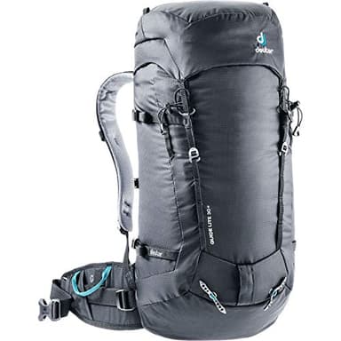 Deuter Guide Lite 30+ - Lightweight and Comfortable Alpine Backpack for Expedition, Mountain Climbing, and Ski Tours - Black