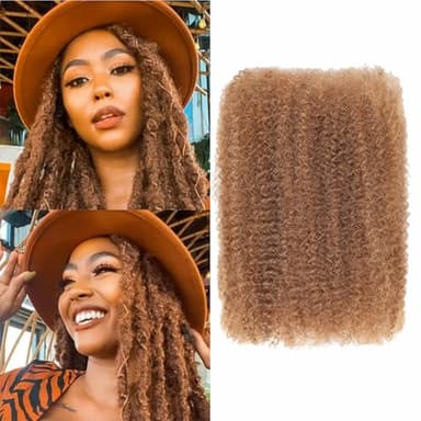 afro kinkys bulk human hair 8-28 inch afro kinky bulk 100% human hair for dreadlock extensions repair loc making twists (30#, 8 inch)