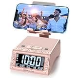 Gifts for Women - TechGlow Foldable Cellphone Stand with Bluetooth Speaker Birthday Gift Idea for Mother Father Cool Gadget Tech Gifts Pink