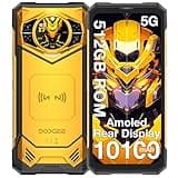 DOOGEE S200 X (2025) 5G Rugged Phone,32GB+512GB/TF 2TB, Android 14 Rugged Cell Phone with 1.32" Amoled Screen,10100mAh/33W,100MP+20MP+20MP Rugged Smartphone,6.72" FHD/120Hz,Waterproof Phone,NFC/OTG
