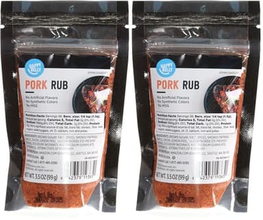 Amazon Brand, Happy Belly Pork Rub, 3.5 Oz (Pack of 2)