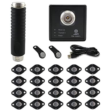 JWM iButton Guard Tour System Security Patrol Wand with Downloader, Guard Patrol Reader with Free Management Software for Security Companies, Hotel, Industrial Patrol