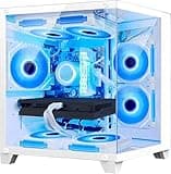 suevery Gamer PC Intel Core I5-12400F 2.5GHz(6Cores 12Threads UP to 4.4G) 32G RAM Nvme 1TB RTX 4060 8G Wi-Fi6 White Prebuilt Gaming Desktop Computer