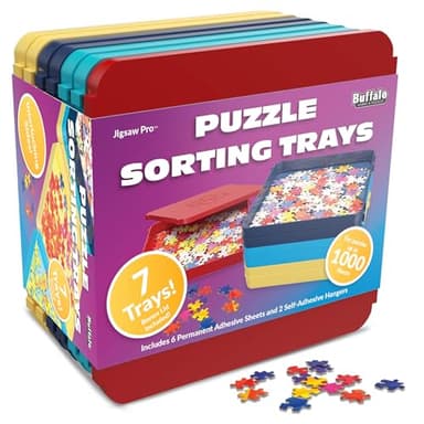 Buffalo Games - Puzzle Sorting Trays - 7 Count (Pack of 1)
