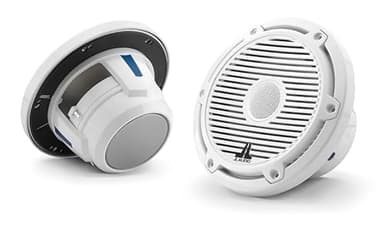 JL Audio M6 Series 6.5" Marine Coaxial Speakers w/Gloss White Classic Grille - M6-650X-C-3Gw