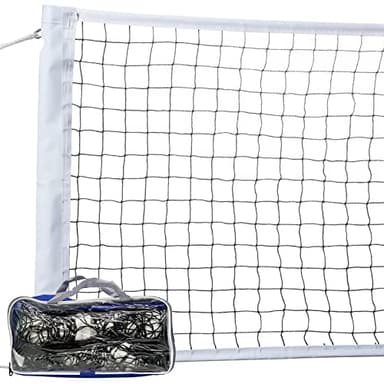 Volleyball Net Outdoor, Heavy Duty Volleyball Net for Backyard, 32 x 3 FT Professional Net with Reinforced Side Tapes for Ground Pool Sports, Portable Replacement Net for Beach (Poles Not Included)