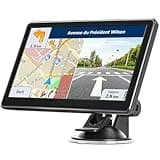 GPS Navigator for Car Truck RV, 7 Inch Touch Screen, Latest 2025 Maps for Car GPS, Support Voice Turn-by-Turn Guidance, Speed and Red Light Warning, Custom Truck Routing