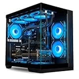 Panorama RTX 5080 Gaming PC Desktop - AMD 8 Core Ryzen 7 9800X3D, 64GB DDR5 RAM, 2TB NVMe Gen4 SSD, LiquidCooled, WiFi 6E + BT, Windows 11 Pro - Best 2025 RGB Prebuilt Tower Computer for Gamers