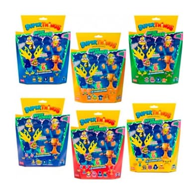 SuperThings Pack 6 Figures-Neon Power. Contains 4 2 Exoskeletons. Sdos Models (Magic Box PST11B616IN00)