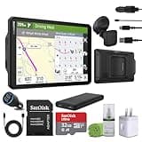 Garmin Dezl OTR820 GPS Truck Navigator 8" Display Touchscreen, Commercial GPS Navigation for Semi-Truck Driver Bundle with 32GB SD Memory Card + LCD Cleaning Kit + More Accessories
