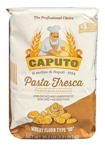 00 Antimo Caputo Pasta & Gnocchi Flour 2.2 Lb Bag- Italian Double Zero Grain Type - Extracted Wheat Blend - All Natural for Pasta Fresca Dough (2.2LB Bag)