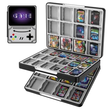 TiMOVO Game Card Case for Nintendo Switch 2/Switch OLED/lite, Compact & Portable Storage Holder Cartridge with 60 Game Card Slots, 24 3DS Cards & 36 Micro SD Cards Slots