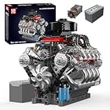Mould King 10171 V8 Engine Model Kit - 487 Pcs to Build Your Own Mini Engine That Works - DIY STEM Project for Kids/Teens, Hobby Building Blocks Kit for Adults
