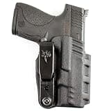 DeSantis Slim Tuk IWB Holster - Conceal Carry Holster, Kydex, Compatible with The S&W M&P Shield 9/40, 9 Shield Plus (with or Without Red Dot) - Black, Ambidextrous