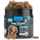 Hemp Calming Chews for Dogs Anxiety 200 pcs - Chicken Flavored - Dog Anxiety Relief - Dog Calming Chews - Melatonin for Dogs - for Stress, Travel, Check-up, Barking or Grooming - Dog Calming Treats