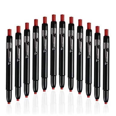 Listo 1620 - Box of 12 - RED COLOR - China Markers/Grease Pencils/China Marking Pencils/Wax Pencils