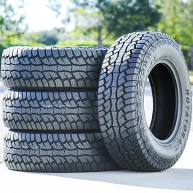 Set of 4 (FOUR) Evoluxx Rotator A/T All-Terrain Off-Road Light Truck Radial Tires-LT275/60R20 275/60/20 275/60-20 123/120Q Load Range E LRE 10-Ply BSW Black Side Wall