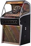 Crosley CR1210A-BK2 Rocket Full Size Vinyl Jukebox with Bluetooth - Holds 70 45-RPM Vinyl Records, Black