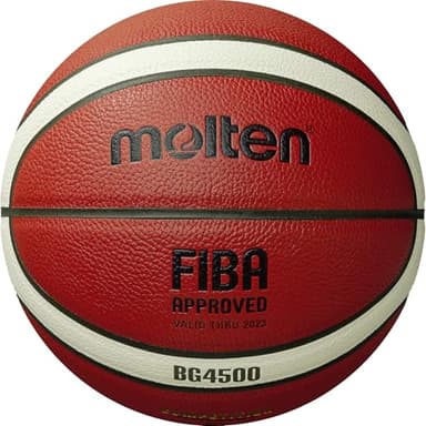 Molten BG4500 Basketball, Indoor, FIBA Approved, Official WBBL Game Ball, Premium Composite Leather, Size 6, Orange/Ivory, Suitable for Boys Age 12, 13, 14 and Girls Age 14 & Adult