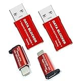 Data Blocker, USB A to A & USB C to C Data Blocker (4-Pack), Protect Against Juice Jacking,100% Guaranteed Prevent Hacker Attac,Support Safe Fast Charging up to 20V/4A