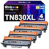 E-Z Ink Pro TN830XL Compatible Toner Cartridge Replacement for Brother TN830XL TN830 Toner Cartridge Compatible with Brother HL-L2460dw DCP-L2640DW HL-L2405W MFC-L2820DW HL-L2420DW Printer (4 Black)