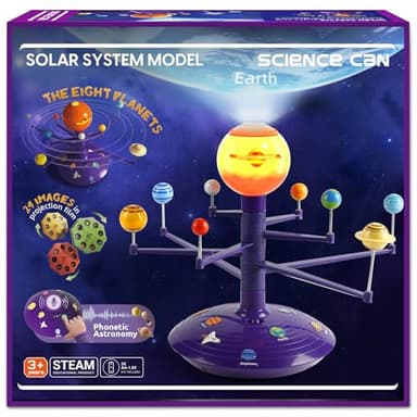 Science Can Solar System for Kids, Talking Astronomy Solar System Model Kit