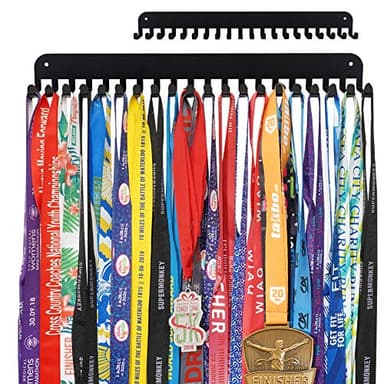 Miayork Runner Medal Hanger Display - Sturdy Marathon Medal Display Easy to Install-Race Medal Holder Wall Hanger for Sports Gymnastic,Soccer,Runner,Wrest,Football,Basketball