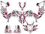 2009-2013 450R/450X (Aluminum Frame EFI) YFZ 450 Mayhem Pink Senge Graphics Kit Compatible with Yamaha