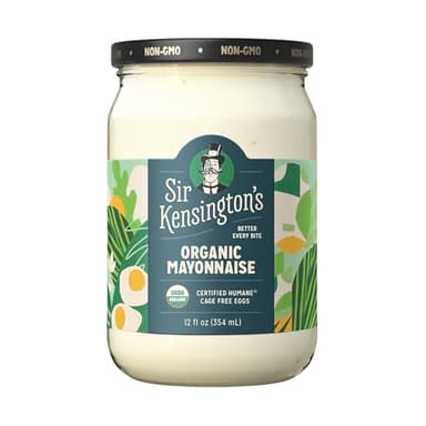 Sir Kensington's Mayonnaise Organic Mayo Gluten Free, Non-GMO Project Verified, Certified Humane Free Range Eggs, Shelf-Stable 12 oz