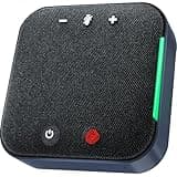 COOLPO Conference Speaker and Microphone Bluetooth Speakerphone with 4 Mics,USB C,360°Voice Pickup & Dual Noise Cancelling Conference Room Microphone for Work/Teams/Zoom/Home Office