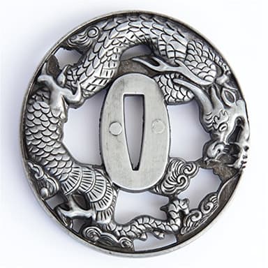 Zinc Alloy Tsuba Hand Guard for Japanese Samurai Swords Katana Wakizashi