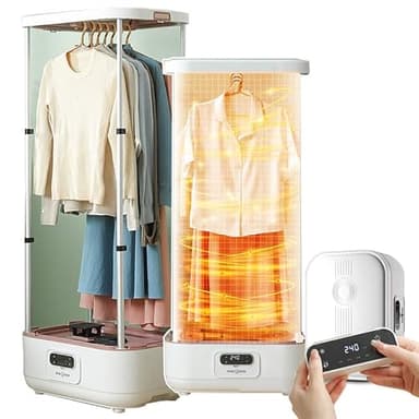 Automatic Ironing Machine, Vertical Garment Steamer, Wireless with Remote Control, Includes Aromatherapy Box and Collapsible Hanger for Fabrics and Clothes