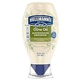Hellmann's Mayonnaise Dressing with Olive Oil Squeeze Bottle Condiment for Simple Meals and Sandwiches Rich in Omega-3 ALA 20 oz