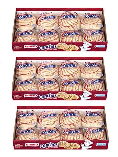Bimbo Conchas Fine Pastry: 3 of 8 Packs (Total of 24 Packs) - Jvs