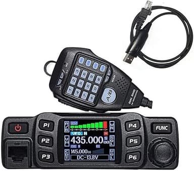 Anytone AT-778UV UHF VHF 25W Mobile Radio Transceiver VHF/UHF Car Base Radio Walkie Talkie with Programming Cable