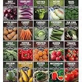 Vegetable Starter Kit Seed Vault - 20 Delicious Varieties of Vegetables - Non-GMO Heirloom Non-Hybrid Seeds for Planting - Grow Your Own Victory Garden or Start Homesteading - Survival Garden Seeds