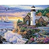 Bits and Pieces – Large 300 Piece Jigsaw Puzzle for Adults – ‘Perfect Dawn’ Ocean Sunrise Jigsaw Puzzle by Artist Laura Glen Lawson, Completed Puzzle Size: 18" x 24"