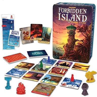 Gamewright - Forbidden Island - Cooperative Strategy Survival Board Game, 2-4 Players