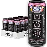 All Black Everything Sugar Free Energy Drink | Fruit Candy | 0 Calories | 12 Pack | 200mg Natural Caffeine | Pre-Workout Sport Drink for Men and Women