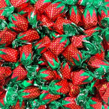 Arcor Strawberry Filled Bon Bons | 1 Pound Bag - Approx. 60 Count | Retro Candy | Strawberry Bon Bons |Hard Candy Individually Wrapped |