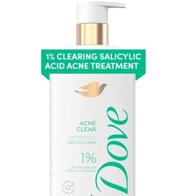 Dove Serum Body Wash Acne Clear for troubled skin with Salicylic Acid 18.5 Fl Oz