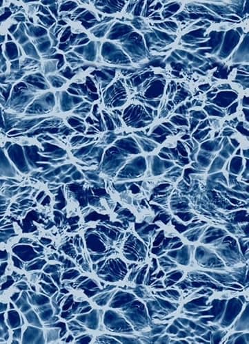 Generic Stock Tank Pool Liner - Galvanized Stock Tank Protective Liner (10ft Round), Ocean Blue Wave, STL10-OCBW