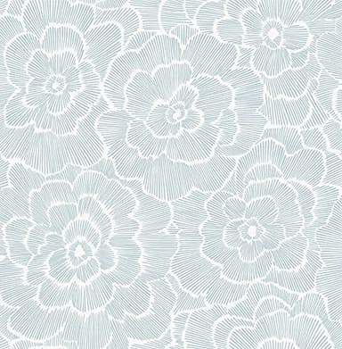 NuWallpaper NUS4048 Saraya Peel & Stick Wallpaper, Blue