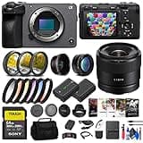 Sony FX30 Digital Cinema Camera (ILME-FX30B) + Sony E 11mm Lens + 64GB SF-G Tough Card + Filter Kit + Wide Angle Lens + Telephoto Lens + Lens Hood + Bag + More (Renewed)